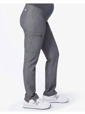 Figs Women’s Yola Skinny Maternity Scrub Pants Graphite Gray XS W19SW2043